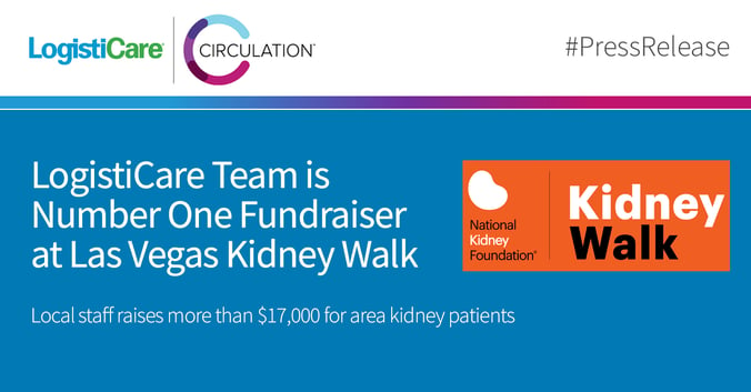 LogistiCare Team is Number One Fundraiser at Las Vegas Kidney Walk